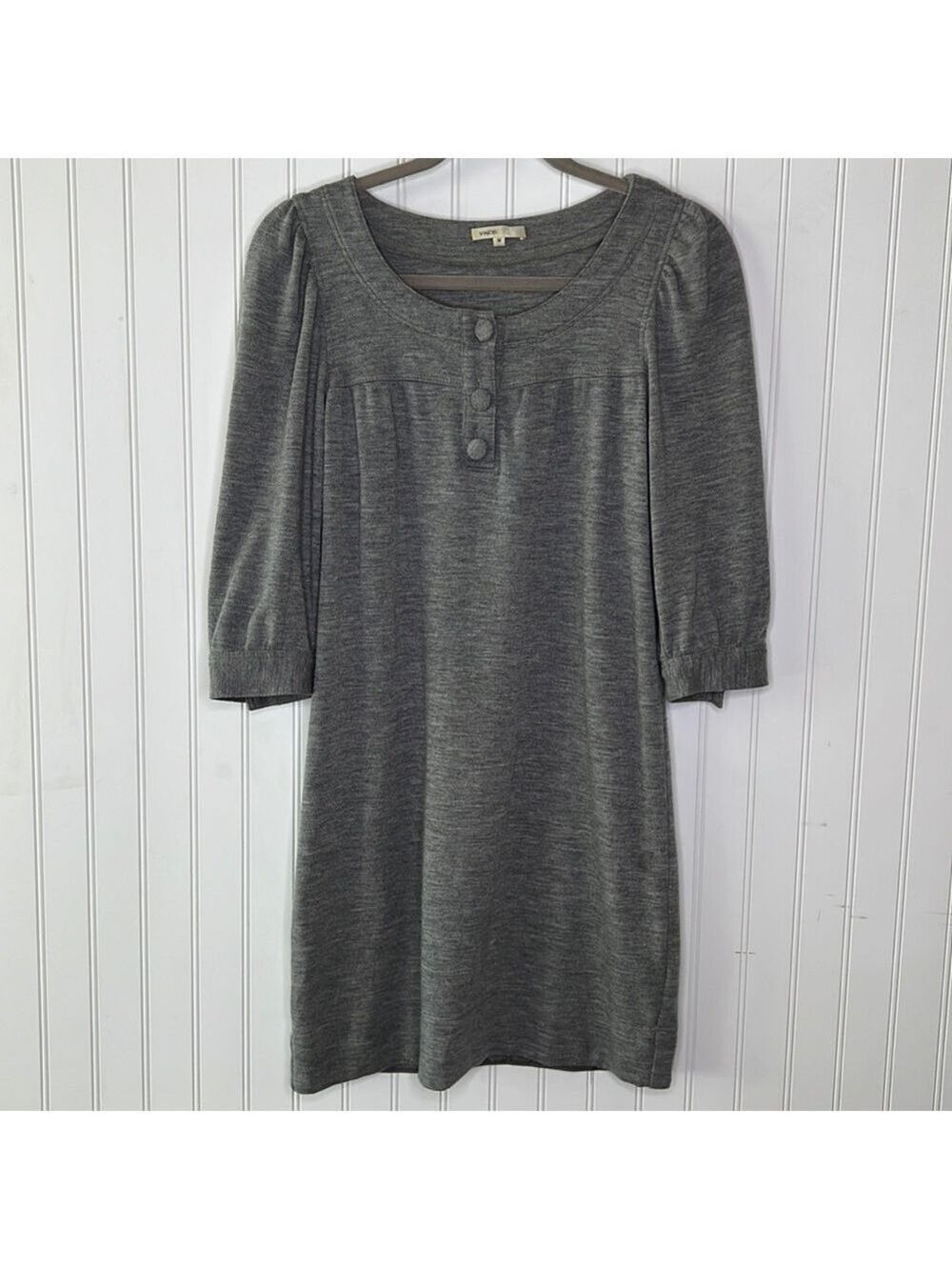 Vince Baby Doll midi Wool Dress Size Medium